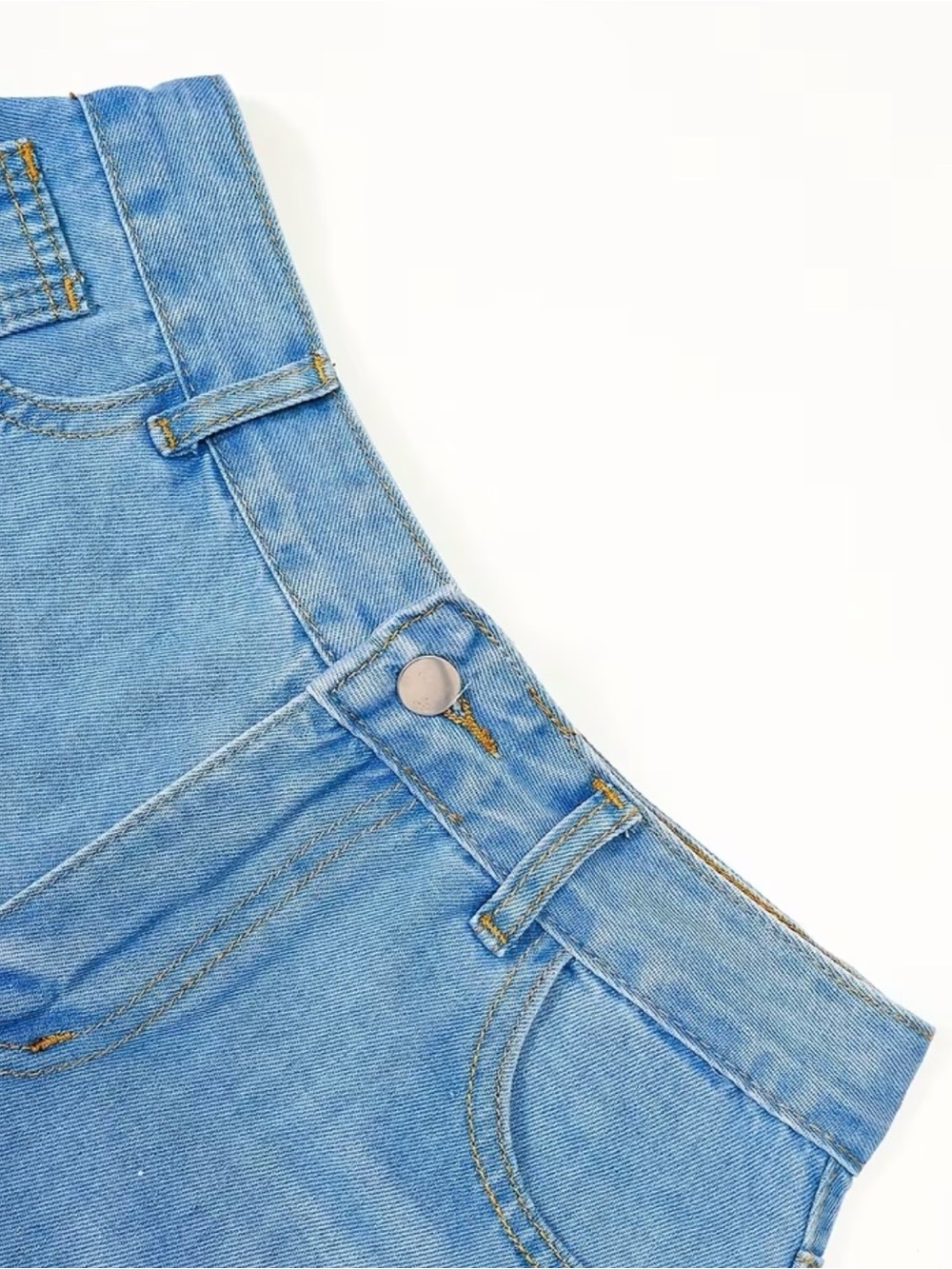 Blue Lace Panel Jeans - Picture 3 of 10